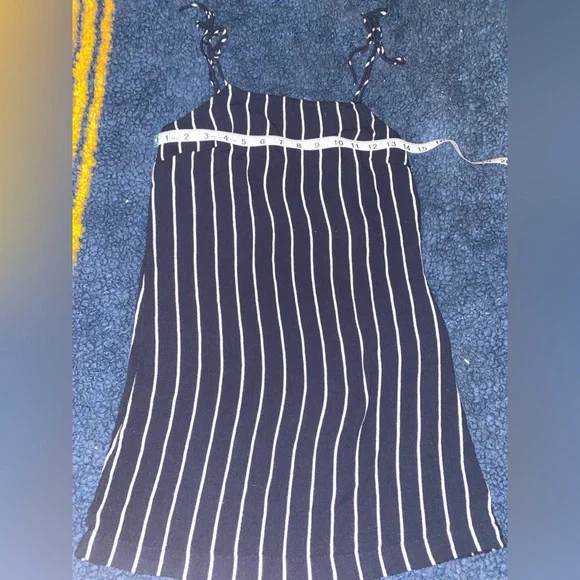 Billabong navy blue/white striped mini dress in womens size XS.